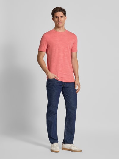 s.Oliver RED LABEL Regular fit T-shirt van katoenmix Oudroze - 1