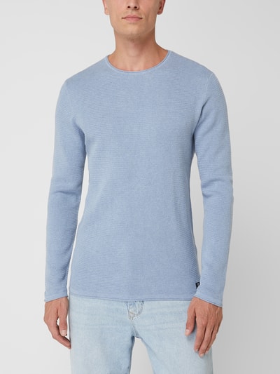 Tom Tailor Denim Pullover aus Baumwolle  Hellblau 4