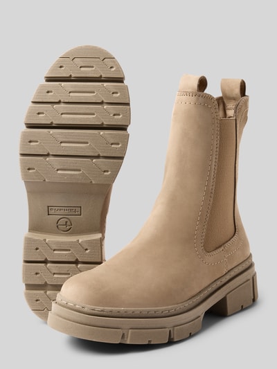 Tamaris Chelsea Boots aus echtem Rindsleder Beige 4