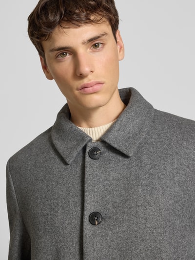 REVIEW Lange jas met steekzakken Middengrijs gemêleerd - 3