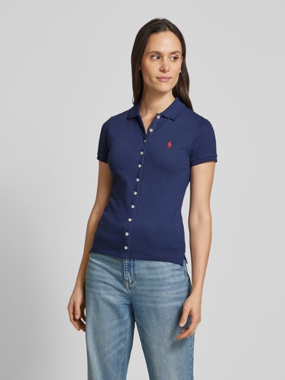 Polo Ralph Lauren Poloshirt met labelstitching Marineblauw - 4