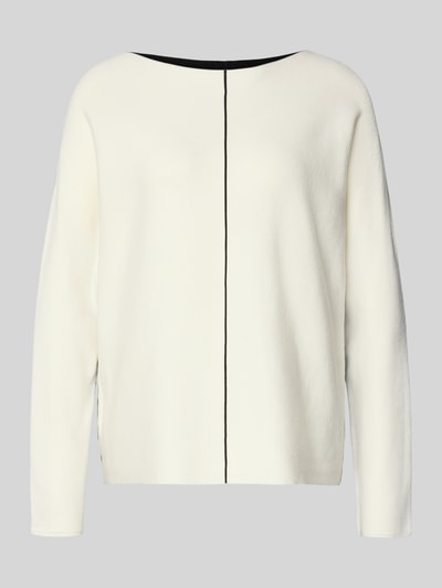 s.Oliver BLACK LABEL Regular Fit Pullover aus Viskose-MIx Offwhite 2