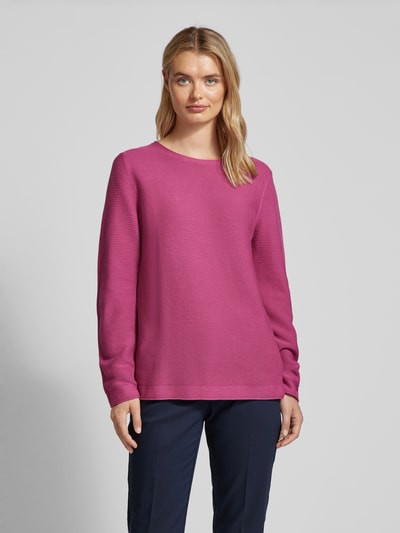 Tom Tailor Gebreide pullover met ronde hals Felroze - 4