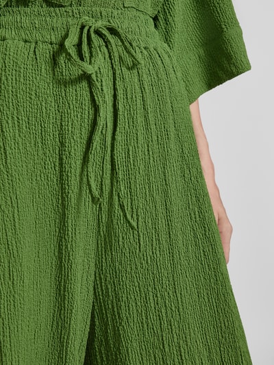 Essentiel Broek van viscose met wijde pijpen Groen - 3