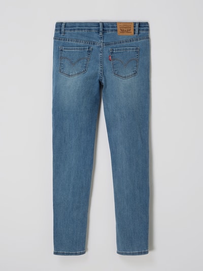 Levi’s® Kids Jeansy o kroju super skinny fit z dodatkiem streczu model ‘710’ Jeansowy niebieski melanż 4