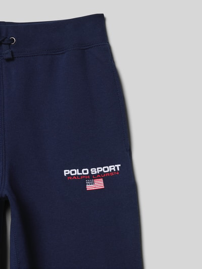 Polo Sport Regular Fit Sweatpants mit Label-Stitching Marine 2