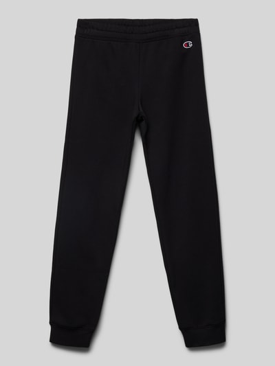 CHAMPION Sweatpants mit Logo-Stitching Black 1