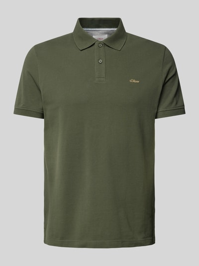 s.Oliver RED LABEL Poloshirt mit Label-Stitching Khaki 2