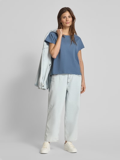 Vero Moda Relaxed Fit T-Shirt aus reiner Baumwolle Modell 'EMMY' Blau 1