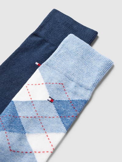 Tommy Hilfiger Socken mit Logo-Print im 2er-Pack Bleu 2