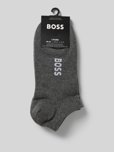 BOSS Sneakersocken mit Label-Detail im 2er-Pack Mittelgrau 3