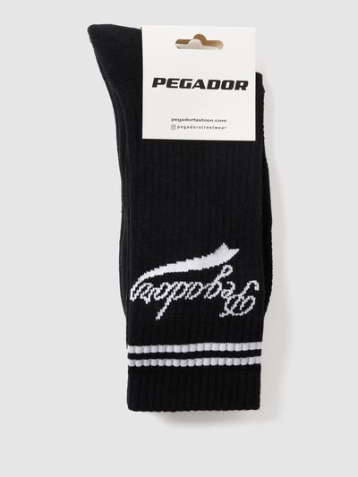 Pegador Socken mit Label-Print Black 3