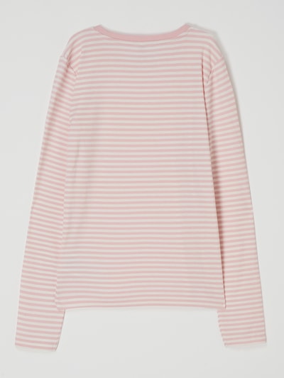 Only Shirt met lange mouwen en stretch, model 'Josse' Apricot - 3