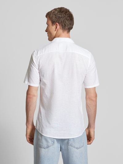 Only & Sons Freizeithemd aus Baumwoll-Leinen-Mix Modell 'CAIDEN' Weiss 5