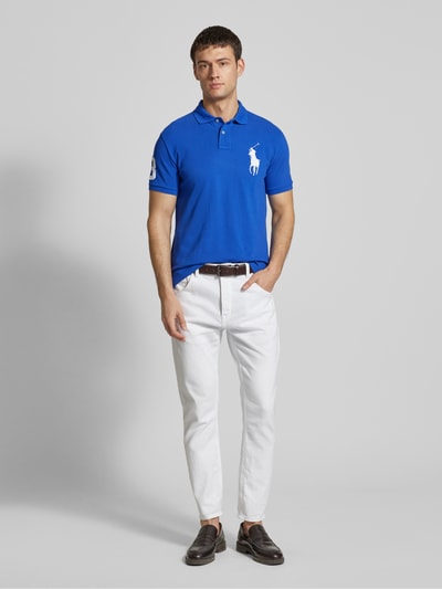 Polo Ralph Lauren Regular Fit Poloshirt mit Label-Stitching Royal 1