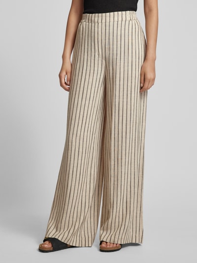 esmé studios Wide leg stoffen broek met steekzakken opzij Beige - 4