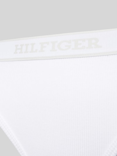 TOMMY HILFIGER String mit Label-Bund Modell 'MONOTYPE' Weiss 2