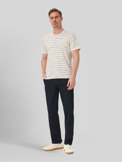 Brax Regular Fit Chino aus Baumwoll-Mix Modell 'Evans' Marine 1