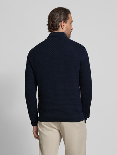 Gant Sweter z dzianiny z wyhaftowanym logo Ciemnoniebieski 5