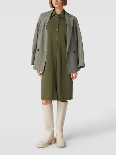 Marc O'Polo Kleid mit Knopfleiste und Kentkragen Khaki 1