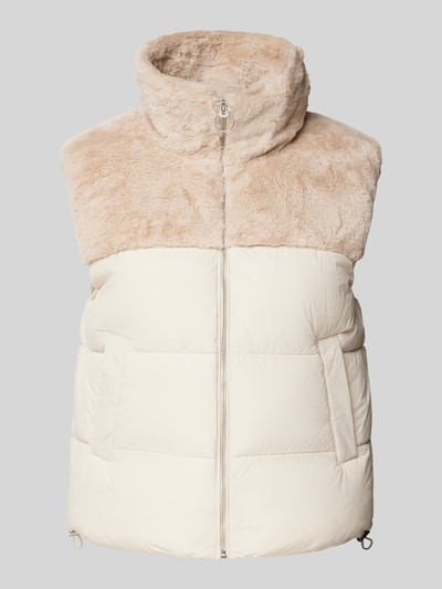 Only Bodywarmer met opstaande kraag, model 'WANJA' Offwhite - 2