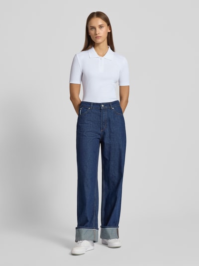 Calvin Klein Jeans Slim fit poloshirt met labeldetail Wit - 1