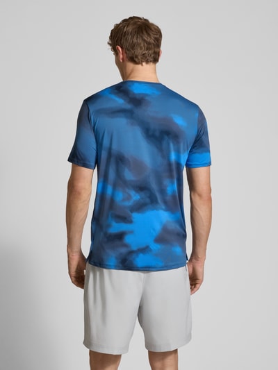 Under Armour T-shirt met labelprint Rookblauw - 5