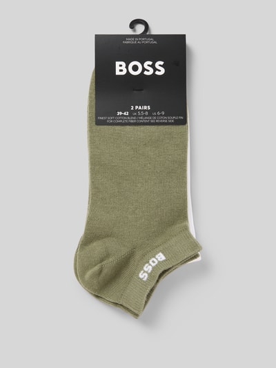 BOSS Sneaker-Socken aus Baumwoll-Mix im 2er-Pack Oliv 3