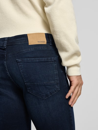 MCNEAL Straight Fit Jeans mit 5-Pocket-Design Dunkelblau 3