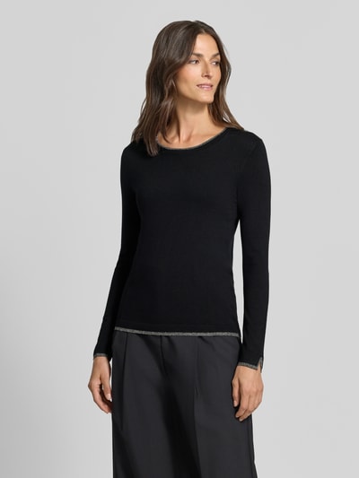 Liu Jo White Pullover aus Viskose-Mix Modell 'Maglia Chiusa' Black 4
