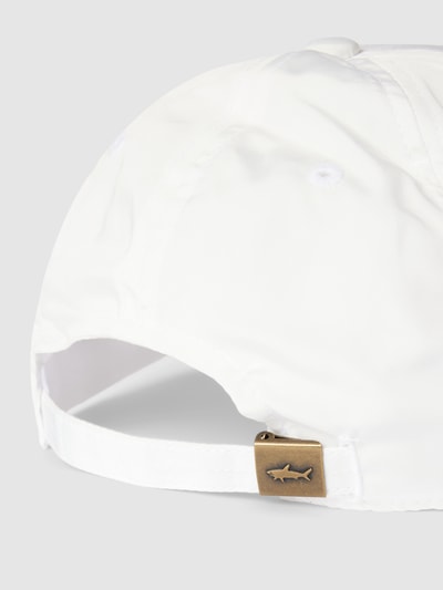 Paul & Shark Cap mit Label-Patch Modell 'P&S YACHTING' Weiss 3