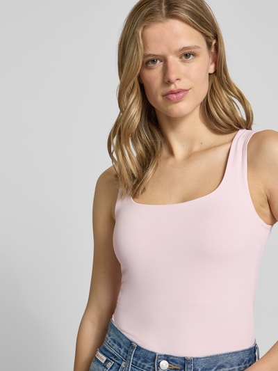 PIECES slim fit tank top met u-hals model 'LULA' Roze - 3