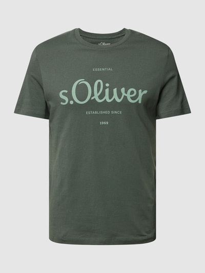 s.Oliver RED LABEL T-Shirt mit Label-Print Oliv 2