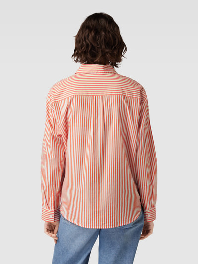 Marc O'Polo Denim Overhemdblouse met streepmotief Oranje - 5