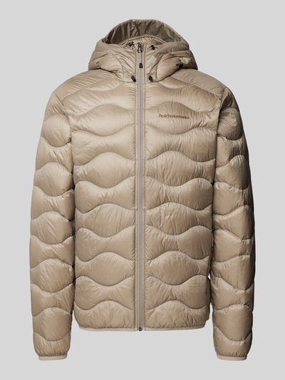 PEAK PERFORMANCE Daunenjacke mit Label-Stitching Modell 'Helium' Beige 1