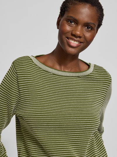 Tom Tailor Regular Fit Pullover aus reiner Baumwolle Gruen 3