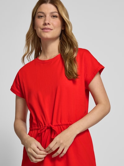 B.Young Knielanges Kleid mit Tunnelzug Modell 'PANDINNA' Rot 3