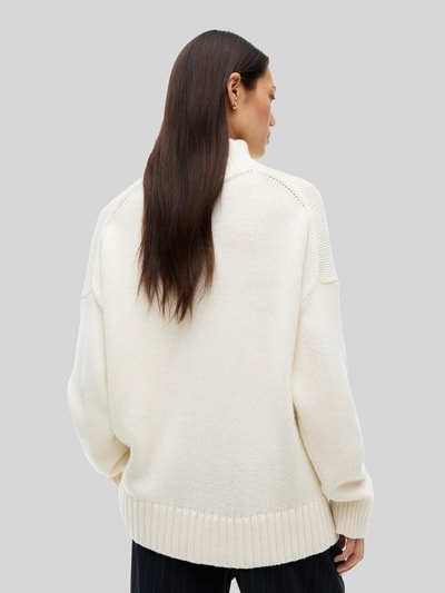 Tommy Hilfiger Turtleneck aus Wolle mit Logo Stickerei Offwhite 5