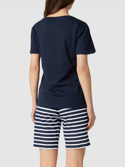 SCHIESSER Pyjama mit Streifenmuster Marine 4