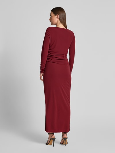 GUIDO MARIA KRETSCHMER WOMAN Slim Fit Maxikleid mit Falten-Detail Modell 'Helen' Bordeaux 5