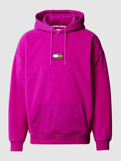 Tommy Jeans Hoodie mit Label-Patch Fuchsia 2