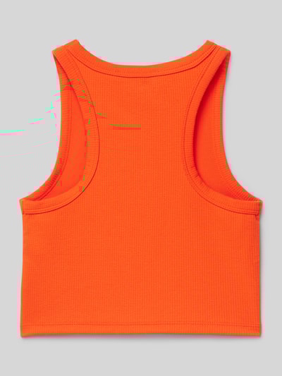 Garcia Crop Top mit gerippten Abschlüssen Orange 3