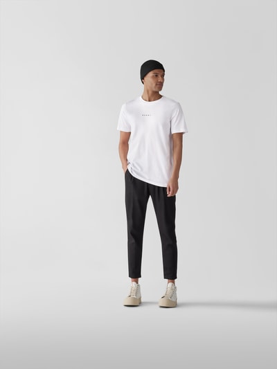 Marni T-Shirt mit Label-Print Weiß 1