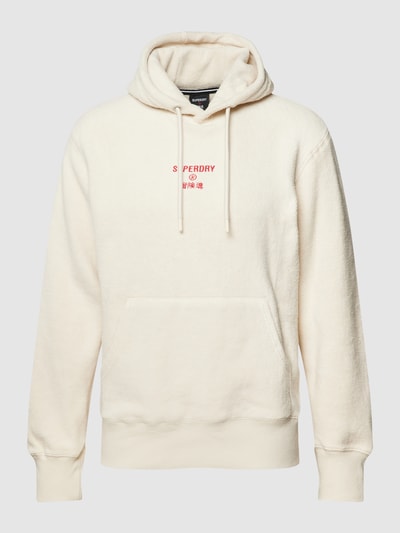 Superdry Hoodie aus Teddyfell Offwhite 2