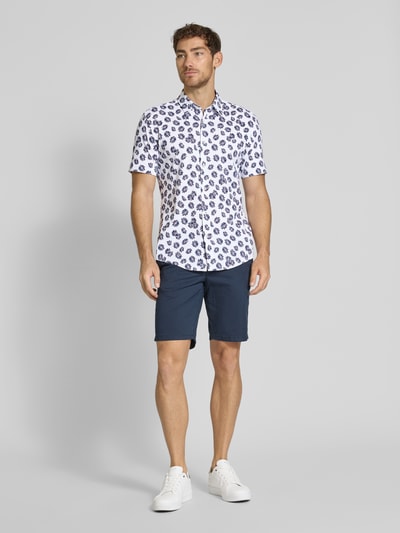 BOSS Slim Fit Freizeithemd mit Kentkragen Modell 'ROAN' Marine 1