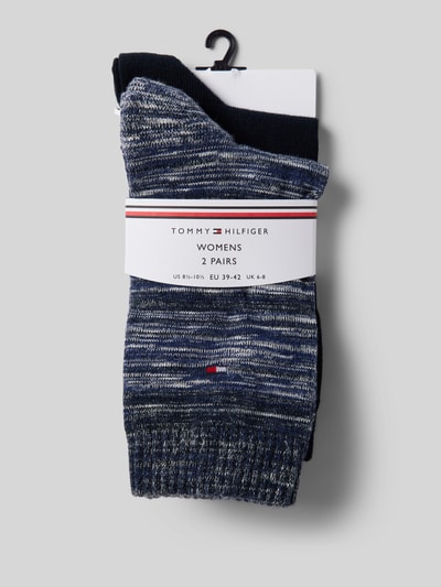 Tommy Hilfiger Socken aus Viskose-Mix im 2er-Pack Dunkelblau 3