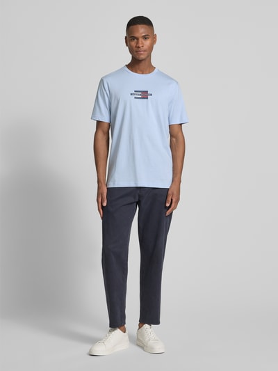 Tommy Hilfiger Regular Fit T-Shirt aus reiner Baumwolle Hellblau 1