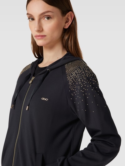 LIU JO SPORT Sweatjacke mit Strasssteinbesatz Black 3