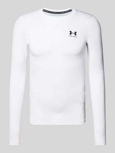 Under Armour Longsleeve mit Label-Print Weiss 1