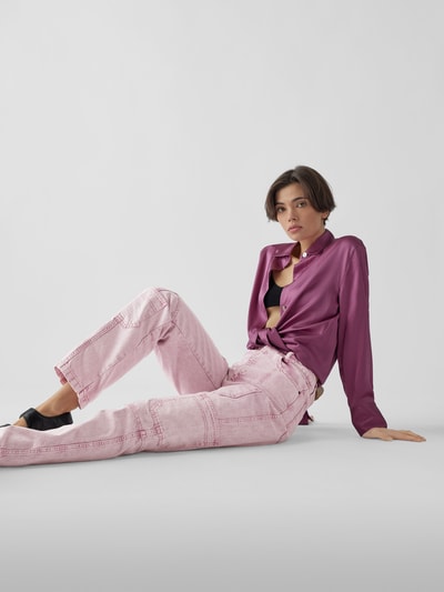 ROTATE BIRGER CHRISTENSEN Straight Fit Jeans mit Eingrifftaschen Mauve  6